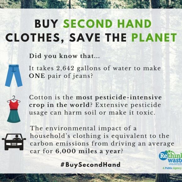 Buying second hand clothes is not only good for your wallet, but for the planet - Picture 1 of 4